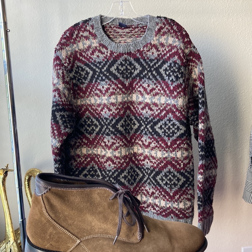 Mens Gap Marled Wool Sweater